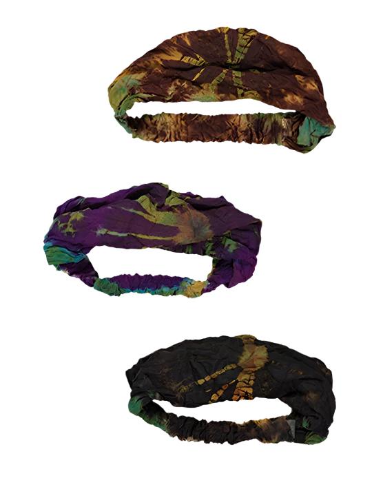 Tie Dyed Headwrap in Assorted Colors