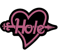 Hole Arrow Heart Sticker