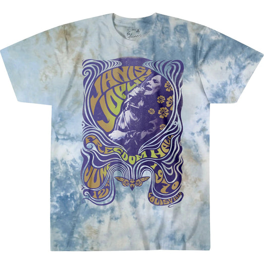 Janis Joplin Freedom Hall 70 Tie Dye T-Shirt