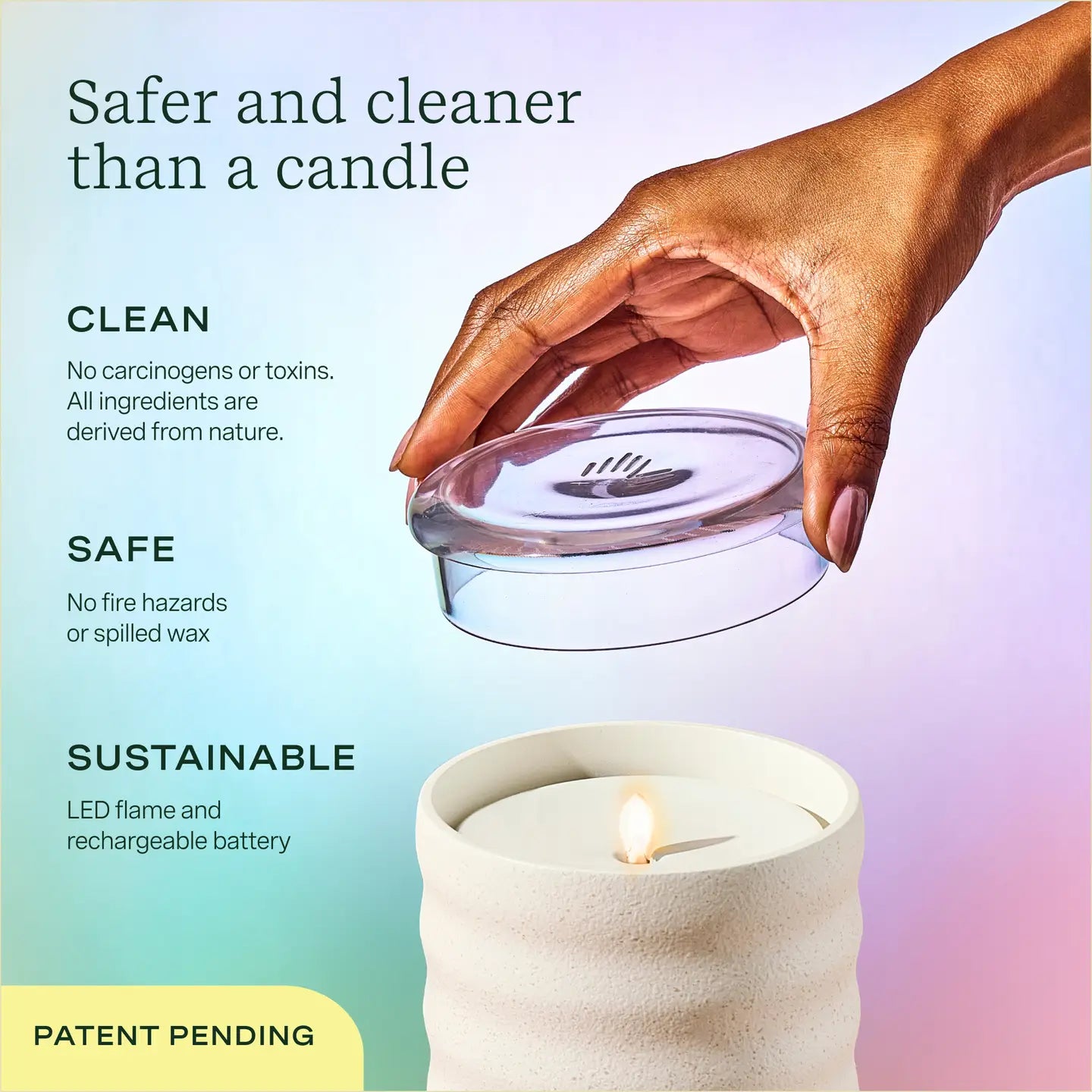 Lifelines™ ClickWick® Flameless Candle Diffuser in Cream (Bubble)