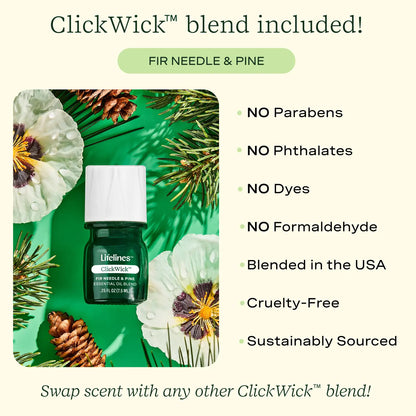 Lifelines™ ClickWick® Flameless Candle Diffuser in Charcoal