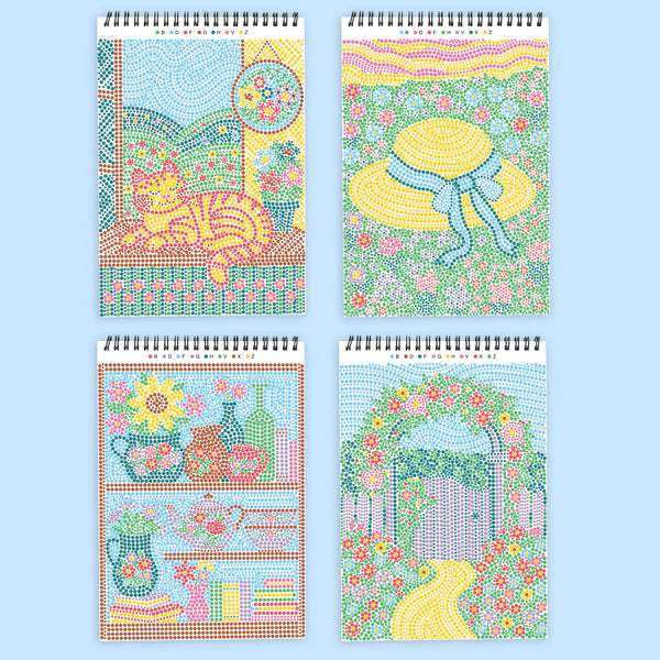 Lifelines™ FlowArt: Dot-By-Letter Botanicals Coloring Pad