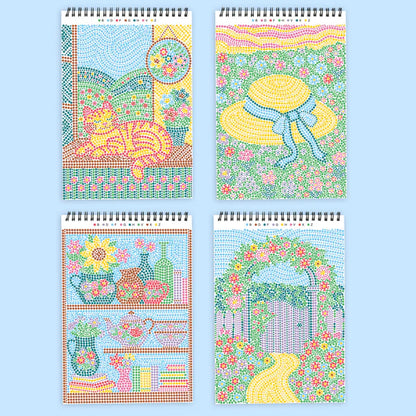 Lifelines™ FlowArt: Dot-By-Letter Botanicals Coloring Pad