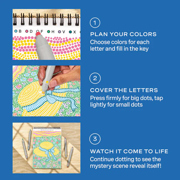 Lifelines™ FlowArt: Dot-By-Letter Botanicals Coloring Pad