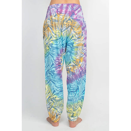 Psychedelic Mushroom Jogger Pants in Blue