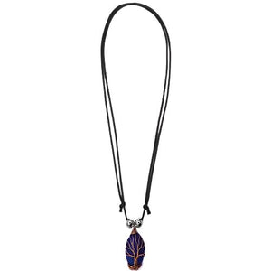 Tree of Life Stone Wrap Necklace