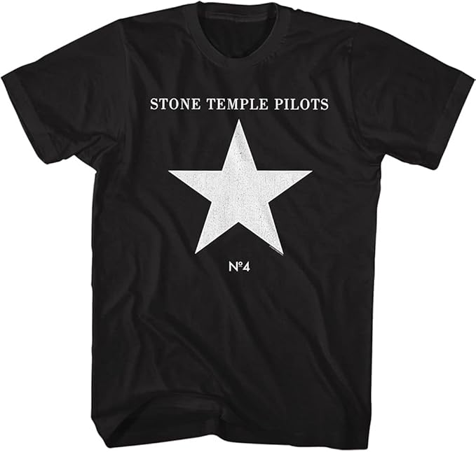 Stone Temple Pilots Mens T-shirt- No. 4 Album STP Tee
