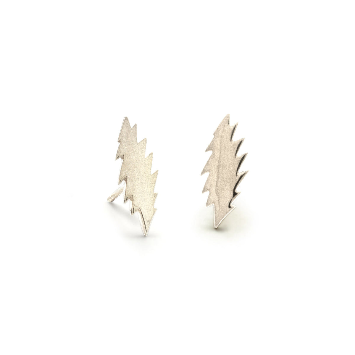 Scarlet Fire Stud Earrings | Silver