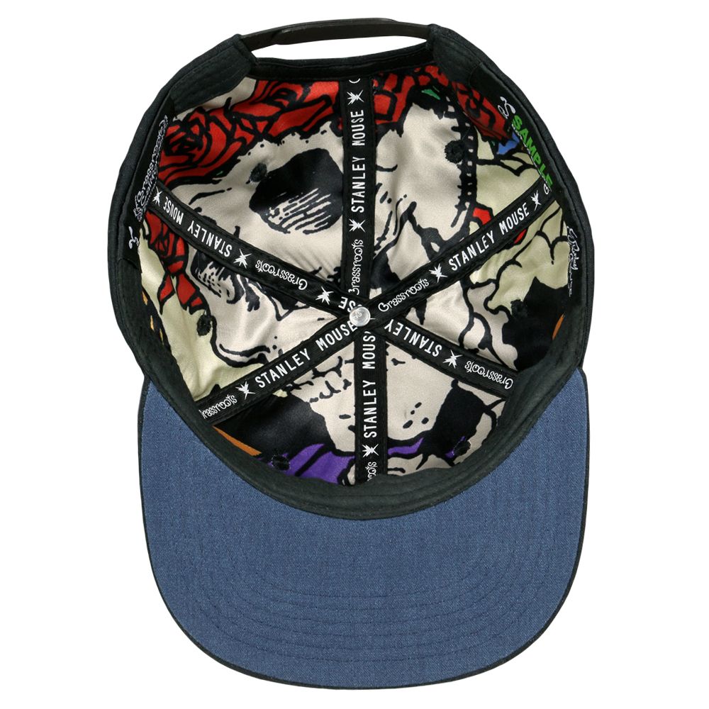 Grassroots California Stanley Mouse Dead Star Black Snapback Hat