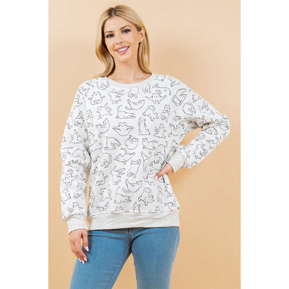 Yoga Cat Crewneck Sweatshirt